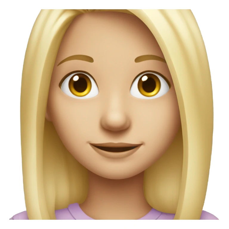 smiling blonde girl portrait sticker