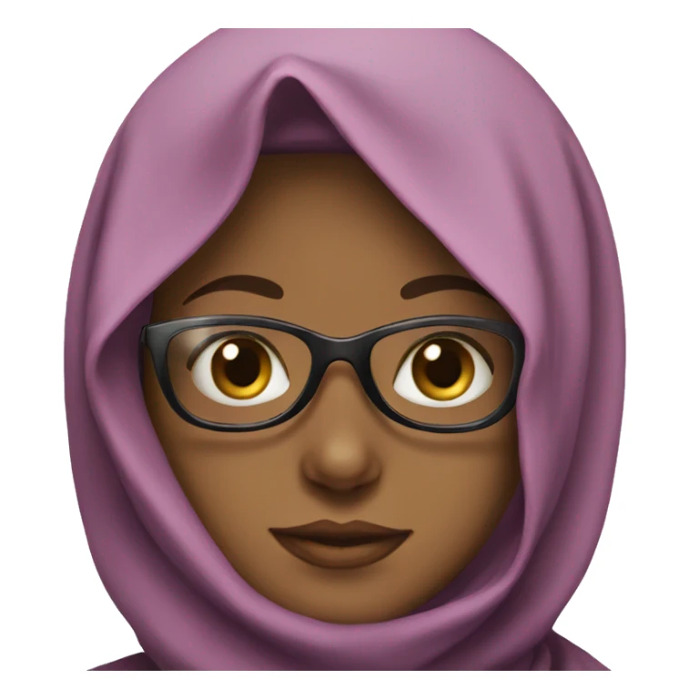 Niqab girl with glasses  sticker