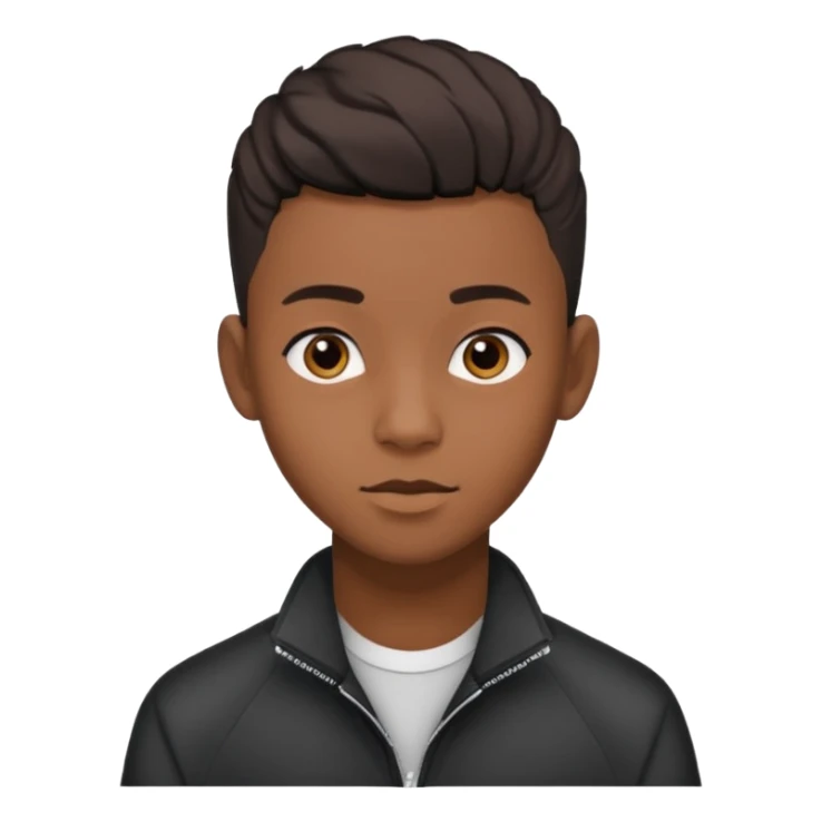 Black seventeen with a taper haircut sticker