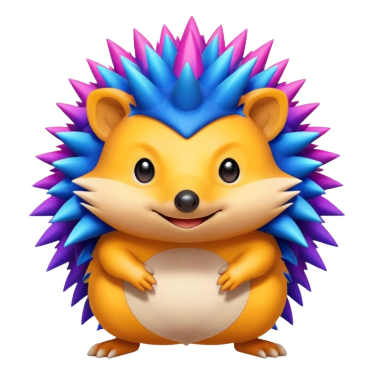 Hedgehog Fakémon-Pokémon-fusion sticker