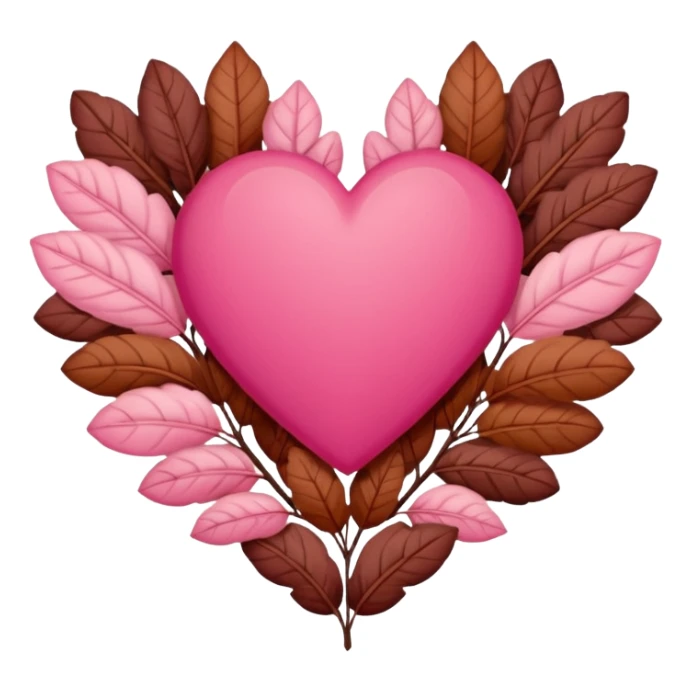 pink and brown autumn winter love  sticker