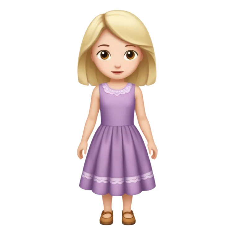 Girl curtsying with dress sticker