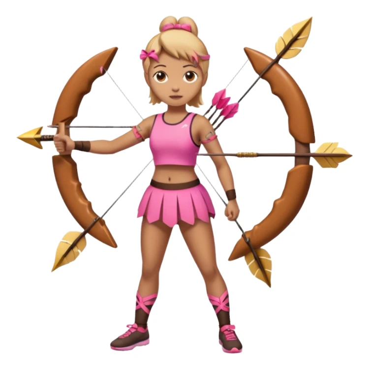 Donut Archer full body the bow is donut  sticker