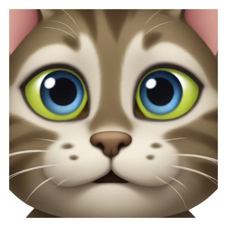 Cute cat eyes like a cat from the cartoon "Shrek" sticker