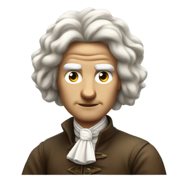Isaac Newton on an iPhone facing in to the right with apple on head pierced by arrow sticker