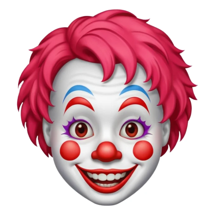 Clown big smile sticker