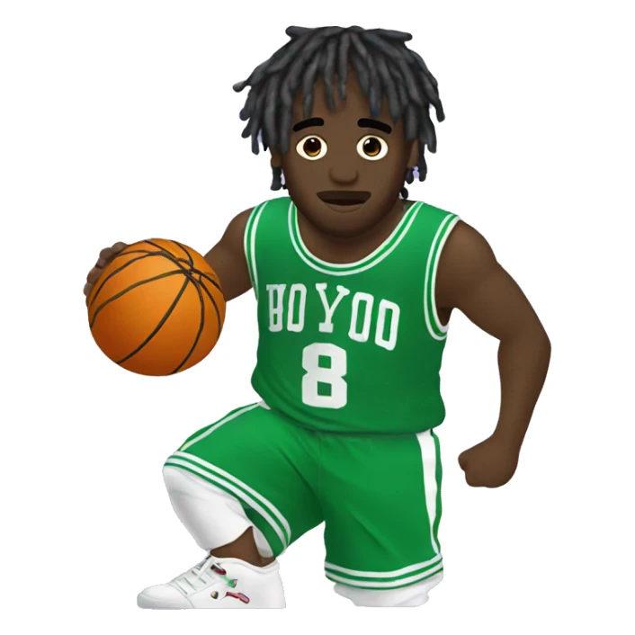 Lil uzi vert with a basketball sticker
