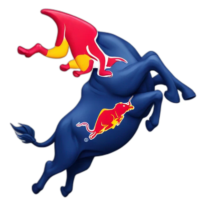 Red bull logo sticker