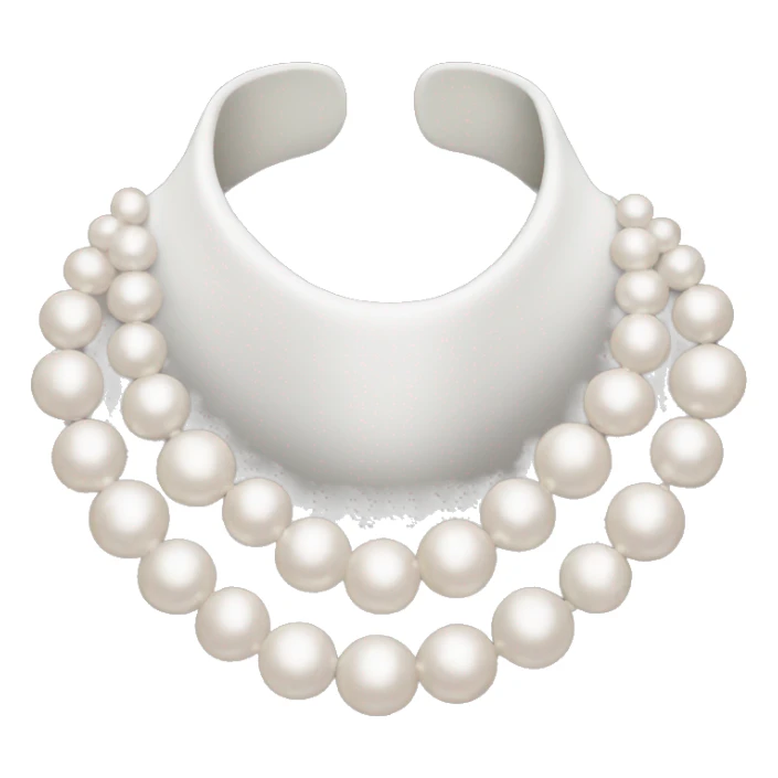 Pearl collar sticker