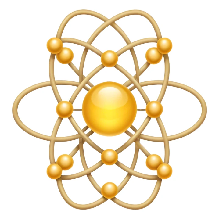 book of powerful yellow beige atom magical sticker