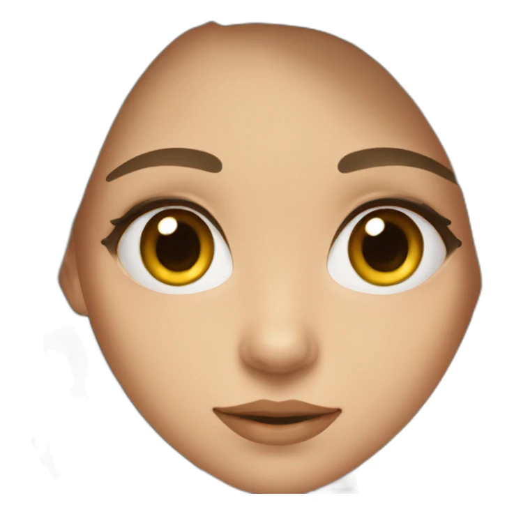 girl from Ukraine with brown eyes sticker