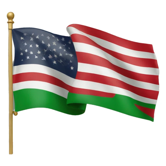 Flag of American colony of Sudan sticker