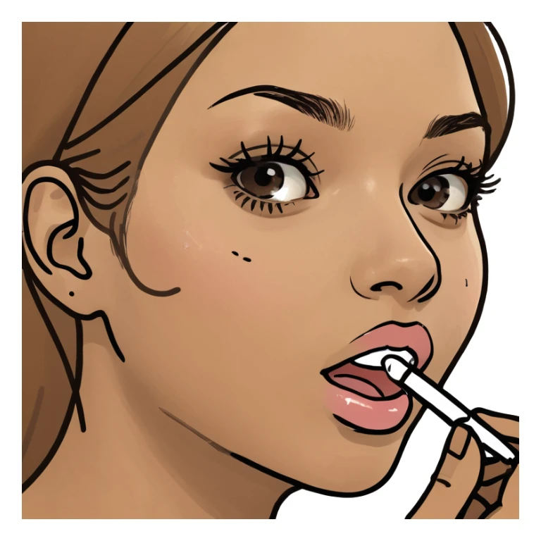 Girl getting cum shot on face sticker