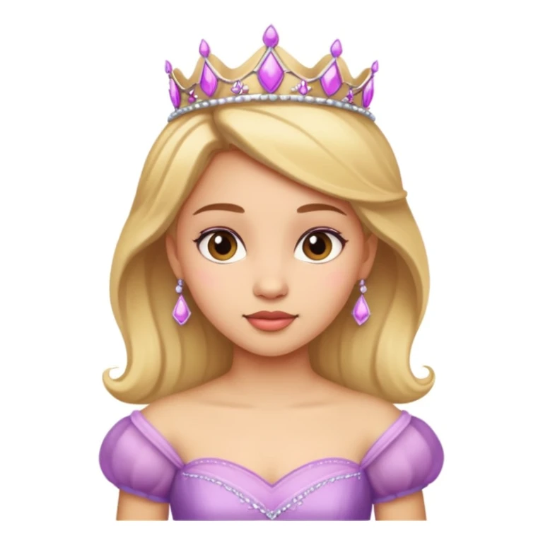 girls in a princess dress sticker