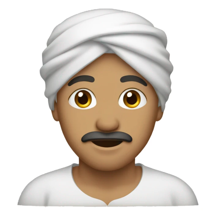 Marrocan With hand front of mouth sticker