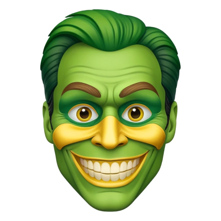 Smiley of Jim carry in the mask sticker