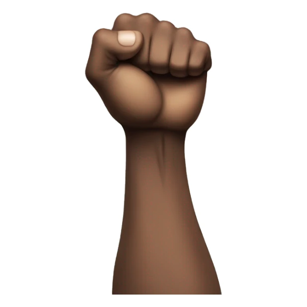 Muscular arm with black hair sticker