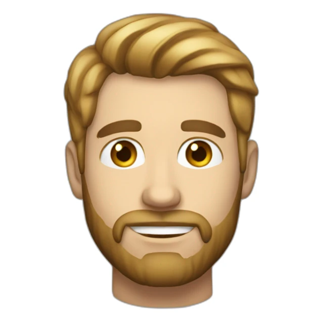 34 year old white caucasian with dark hair and light beard sticker