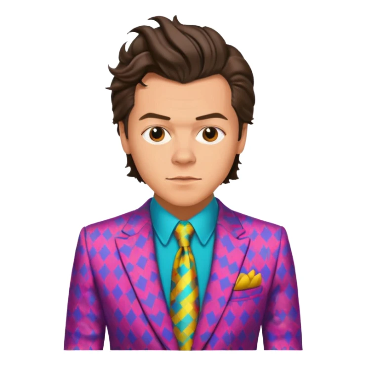 Harry Styles in a colorful suit sticker