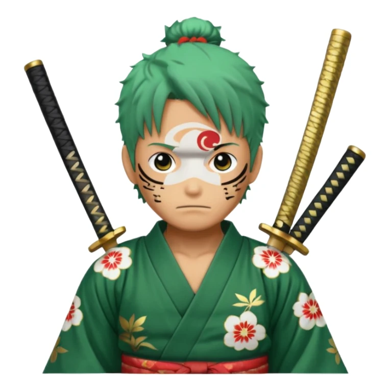 one piece zoro in land of wano sticker