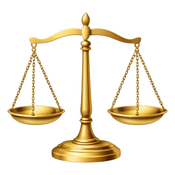 Scales of justice sticker
