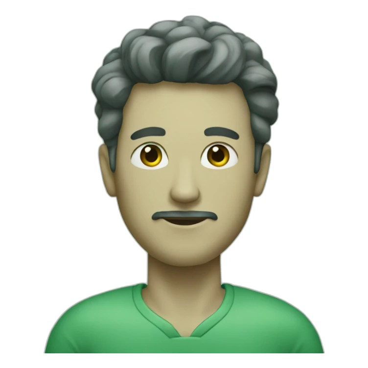 man made of jade sticker