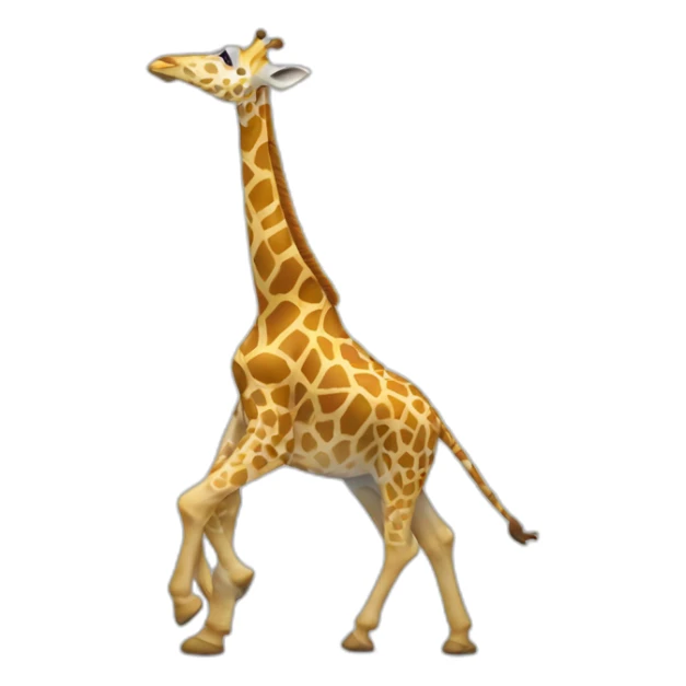 Girafe qui danse sur un éléphant  sticker