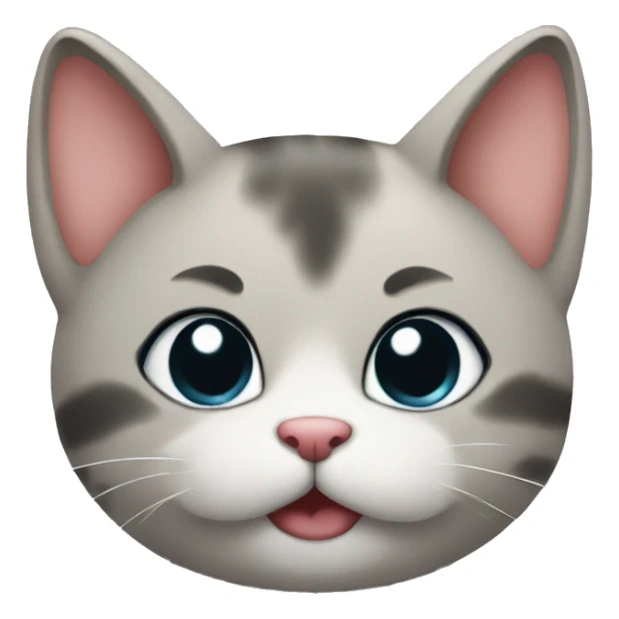 A cute cat saying I love you sticker