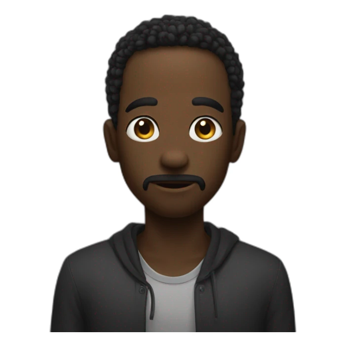 Black silence who say « hmmm viande» sticker