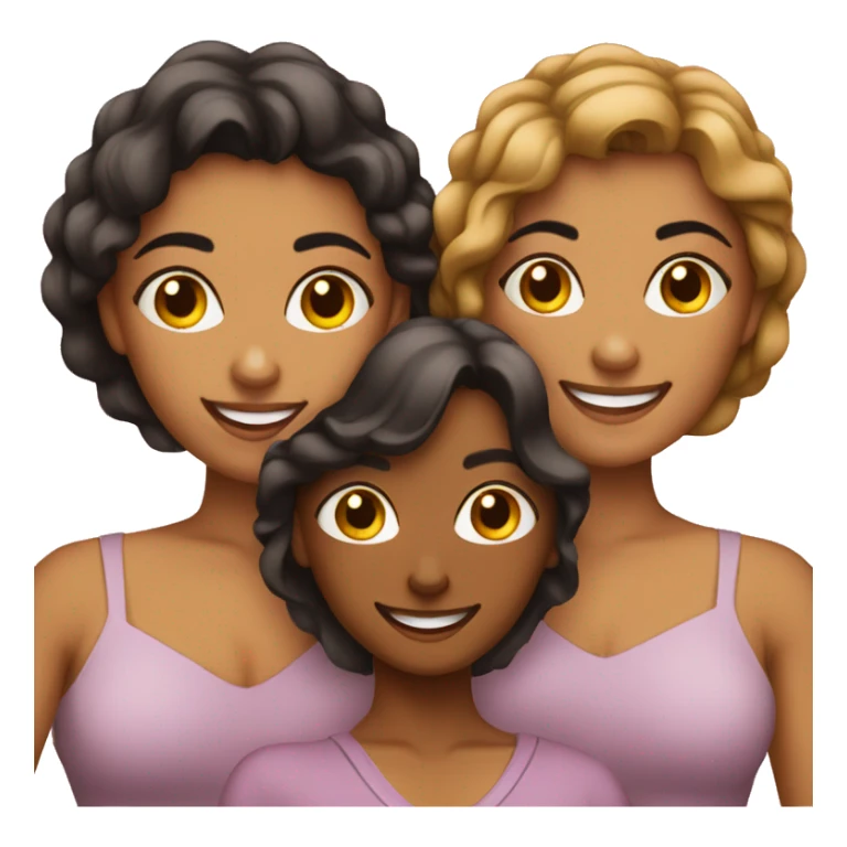 Grupo de mujeres felices  sticker