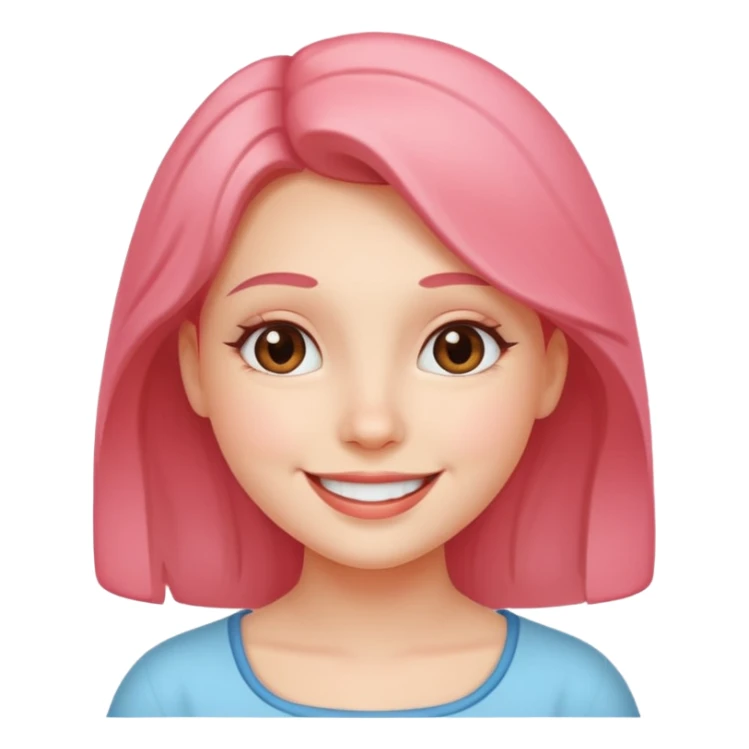 Smiling radiant girl sticker