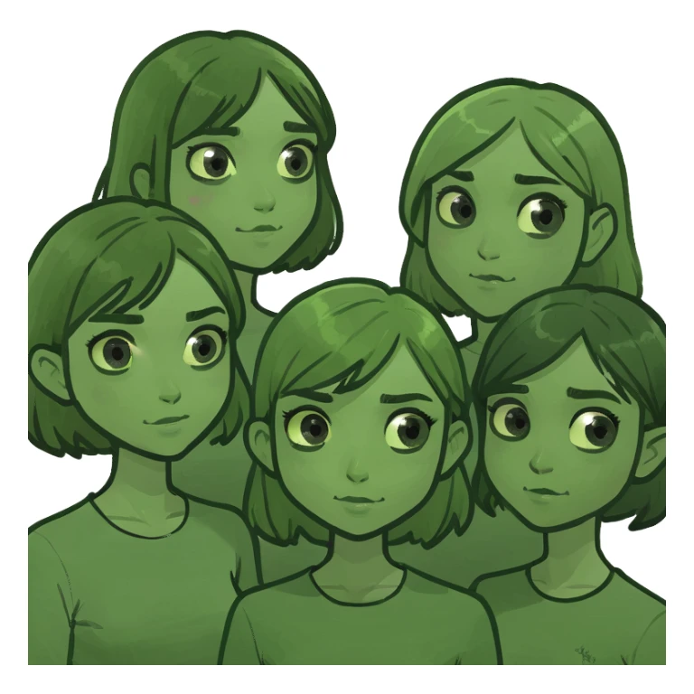 a group of girls sticker
