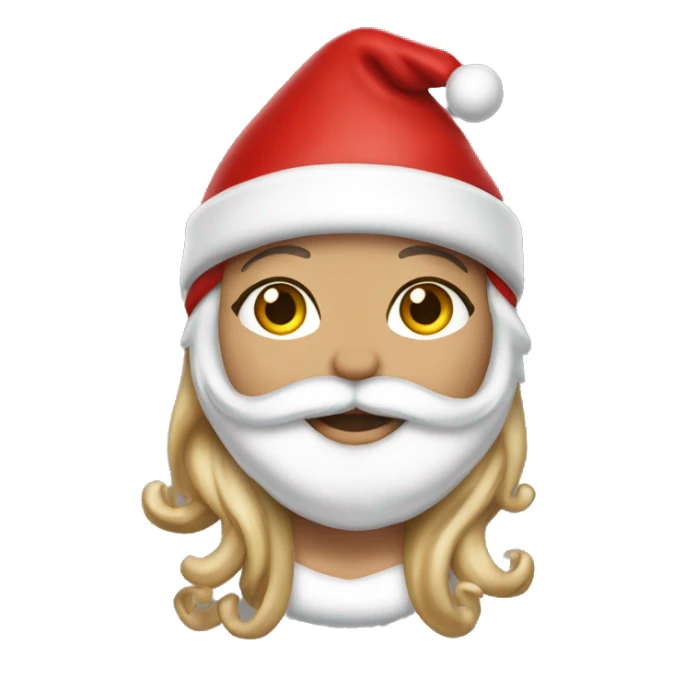 Mariah Carey Santa outfit sticker