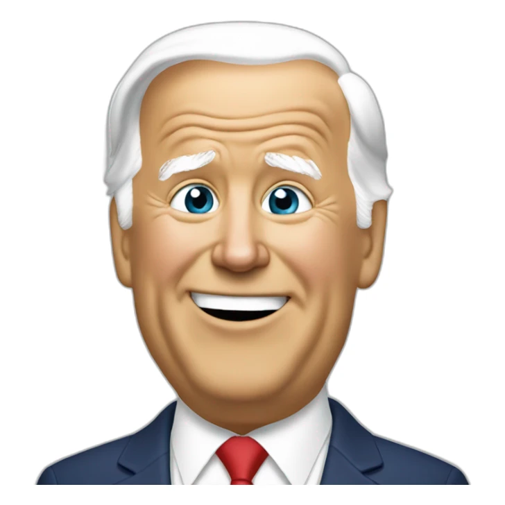 Joe Biden embrassant Trump sticker