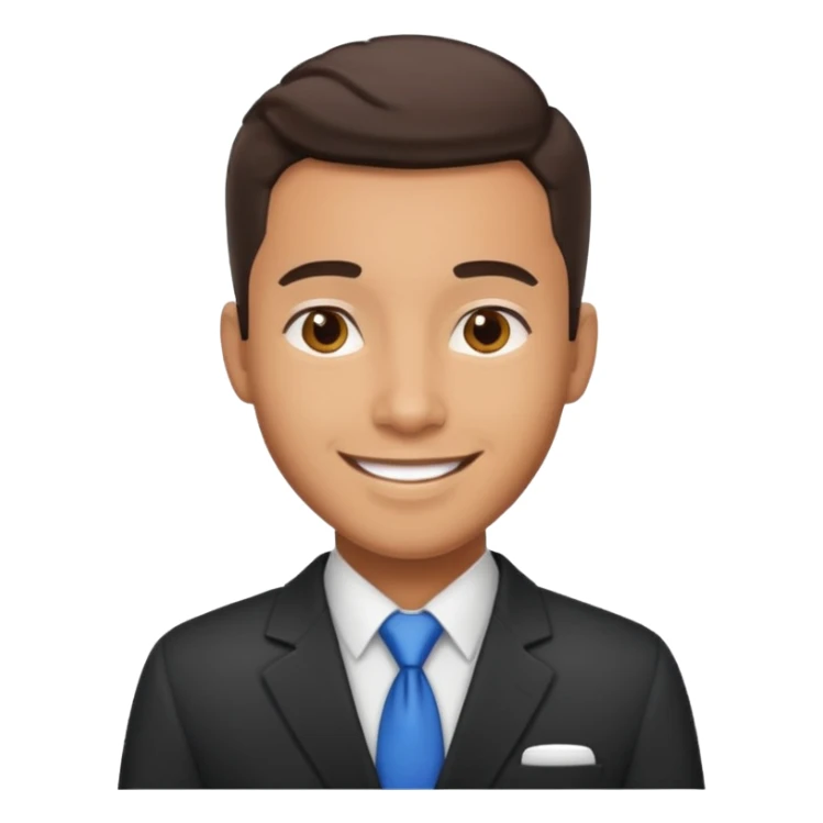 Je veux un réceptionniste d"hotel élégant masculin métissé sticker