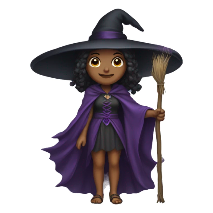 Witch in a fairy costume sticker
