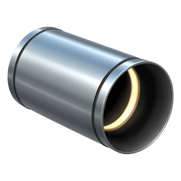 a steel shiny sewer pipe from which wastewater flows out sticker