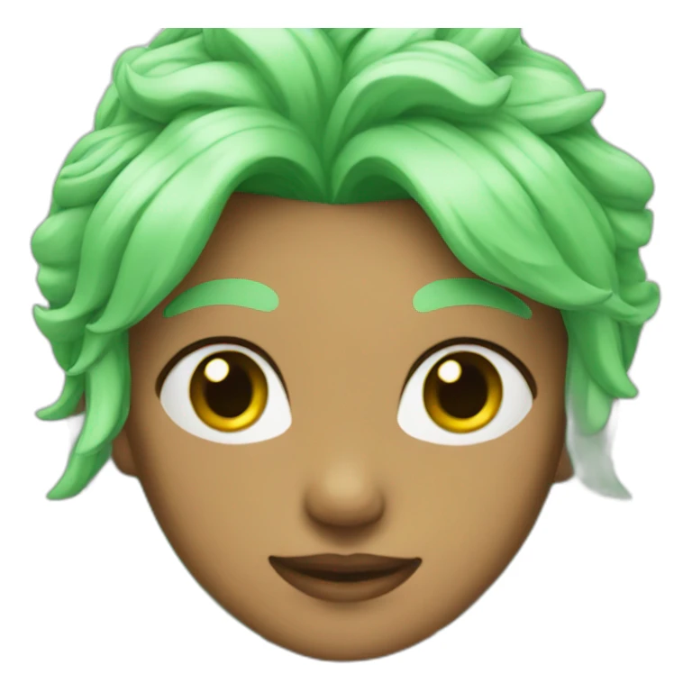 Ice spice with green hair sticker