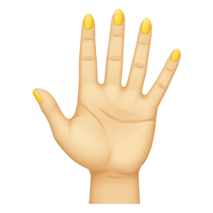 Yellow Hand With Index And Middle Finger Raised In A V Shape sticker