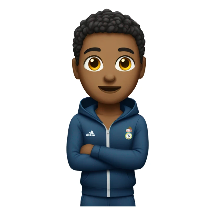 Young sports coach wearing a tracksuit  sticker