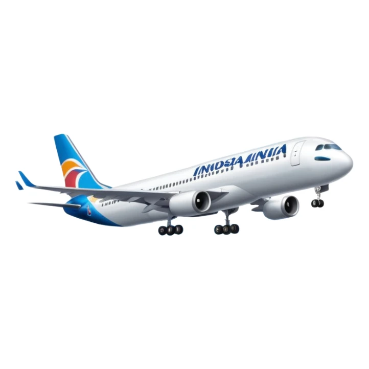 Indonesia airlines take off in airport sticker