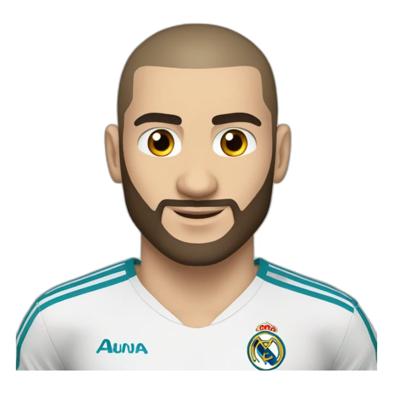 benzema football player sticker
