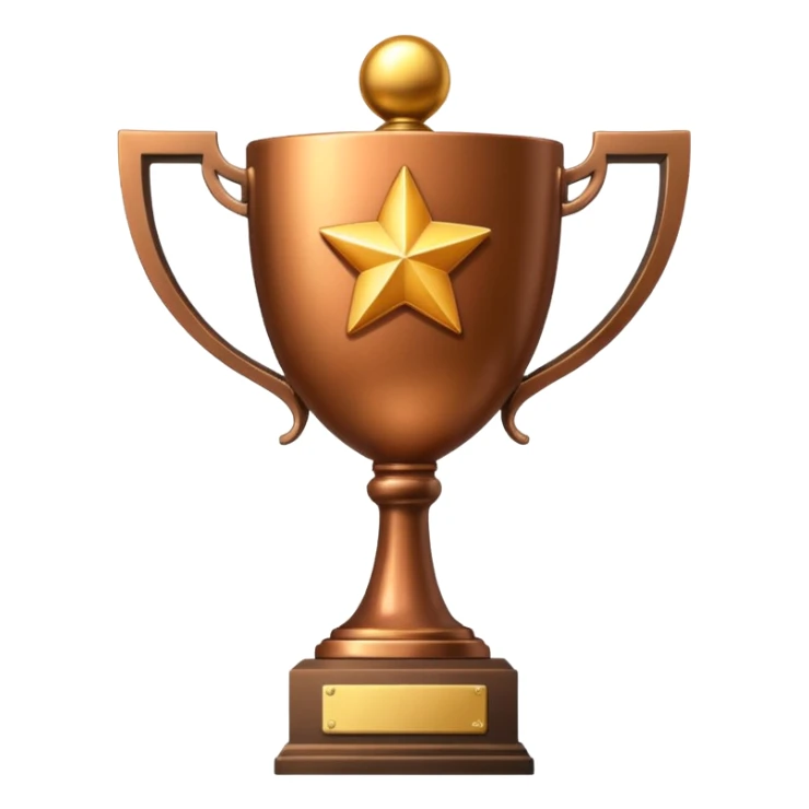 Maak een bronze trofee emoji sticker