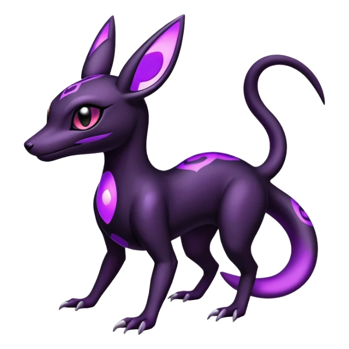 Salazzle-Umbreon-Fakémon-hybrid-creature (full body)  sticker