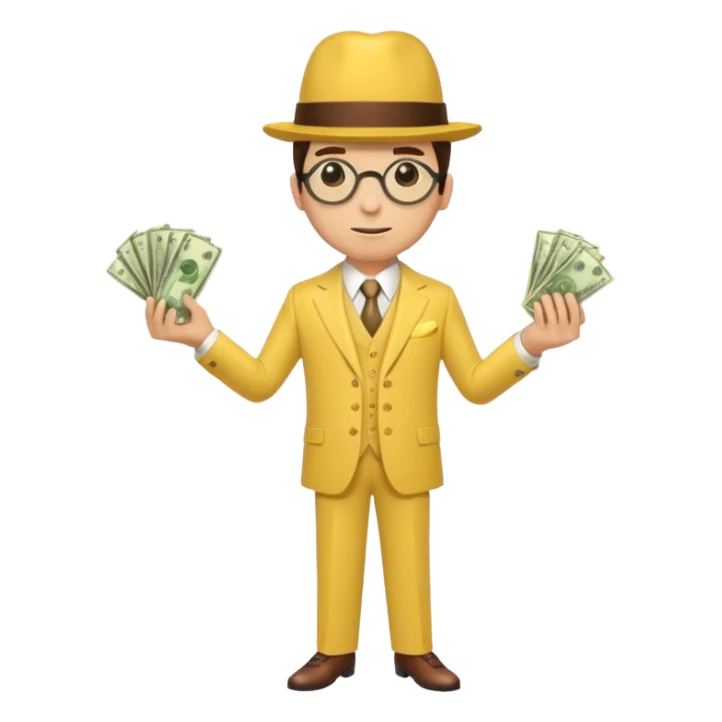 The monopoly fella with a monocle and yellow sticker