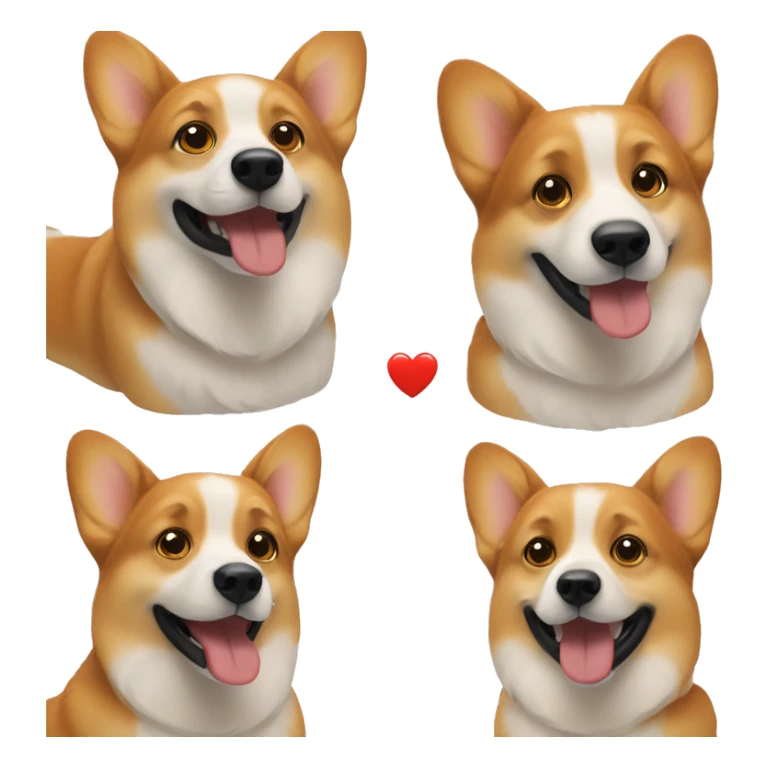 My emoji with a corgi dog sticker