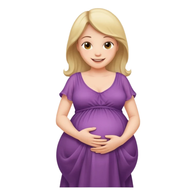 pregnant mother with her hands on womb sticker