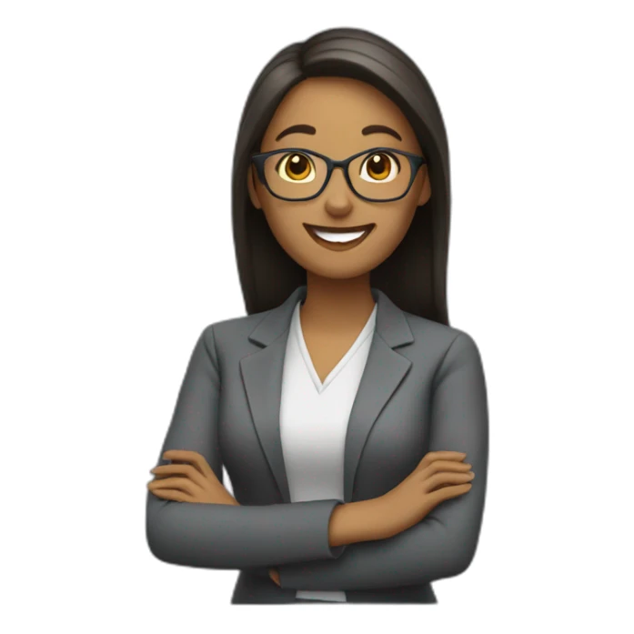 Teacher woman happy sticker