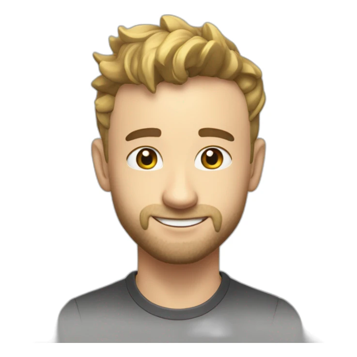 Squeezie avecun trophée Youtube 1million d’abonnés sticker