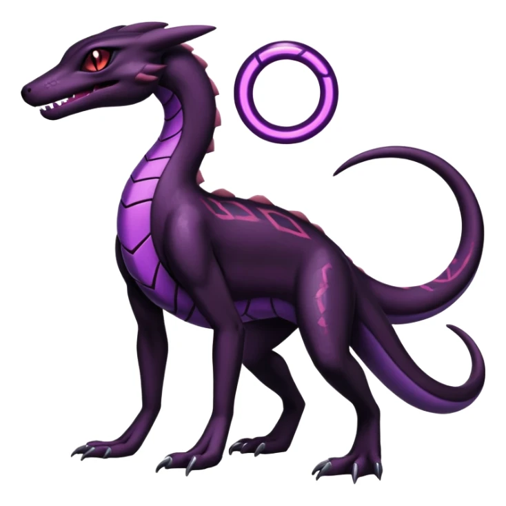 Salazzle-Salandit-Umbreon-Fakémon-hybrid-creature (full body)  sticker